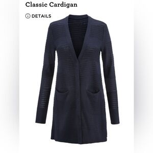 Cabi Classic Cardigan Medium Navy Blue